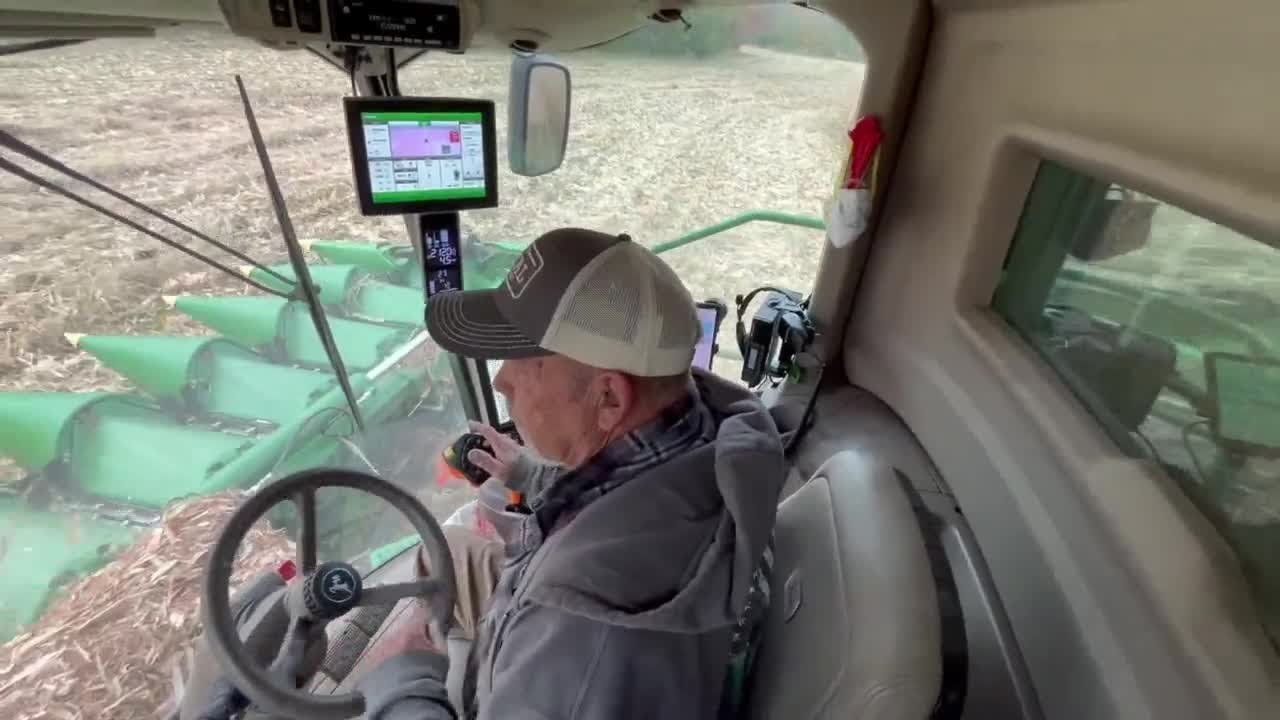 Corn farmers are dealing with lower yields, wet produce this harvest season