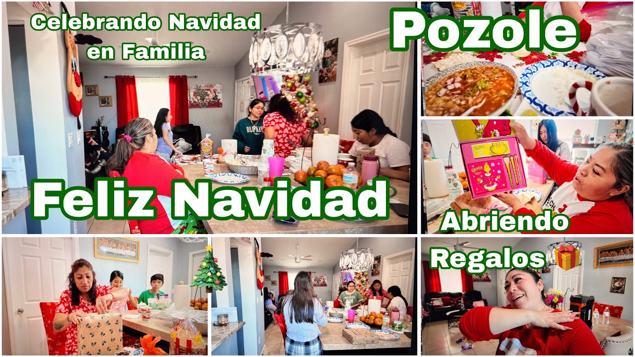 Celebrando La Navidad en Familia🫶🏻Abriendo Regalos🎁