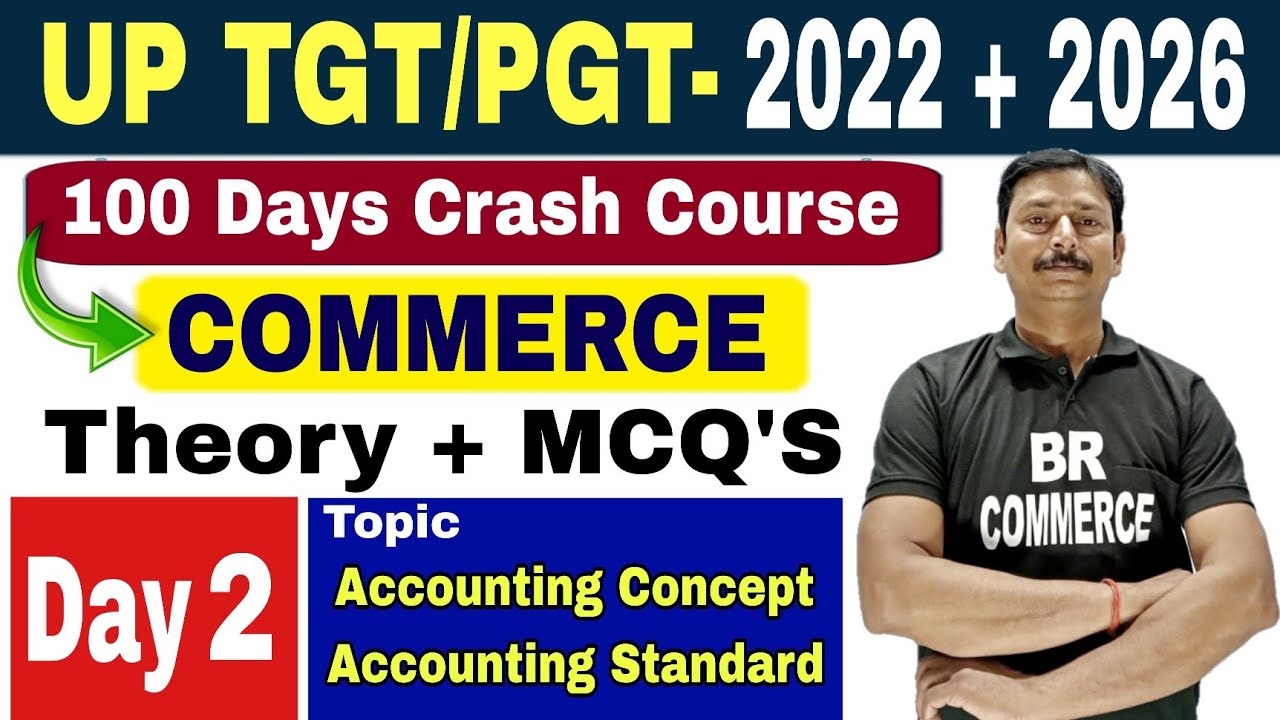 UP TGT PGT COMMERCE CLASSESS THEORY AND MCQ BY BR COMMERCE 