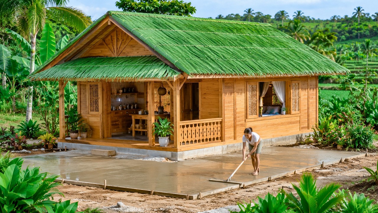 The young couple secretly built their dream villa after 268 days and nights. | by @lythisai