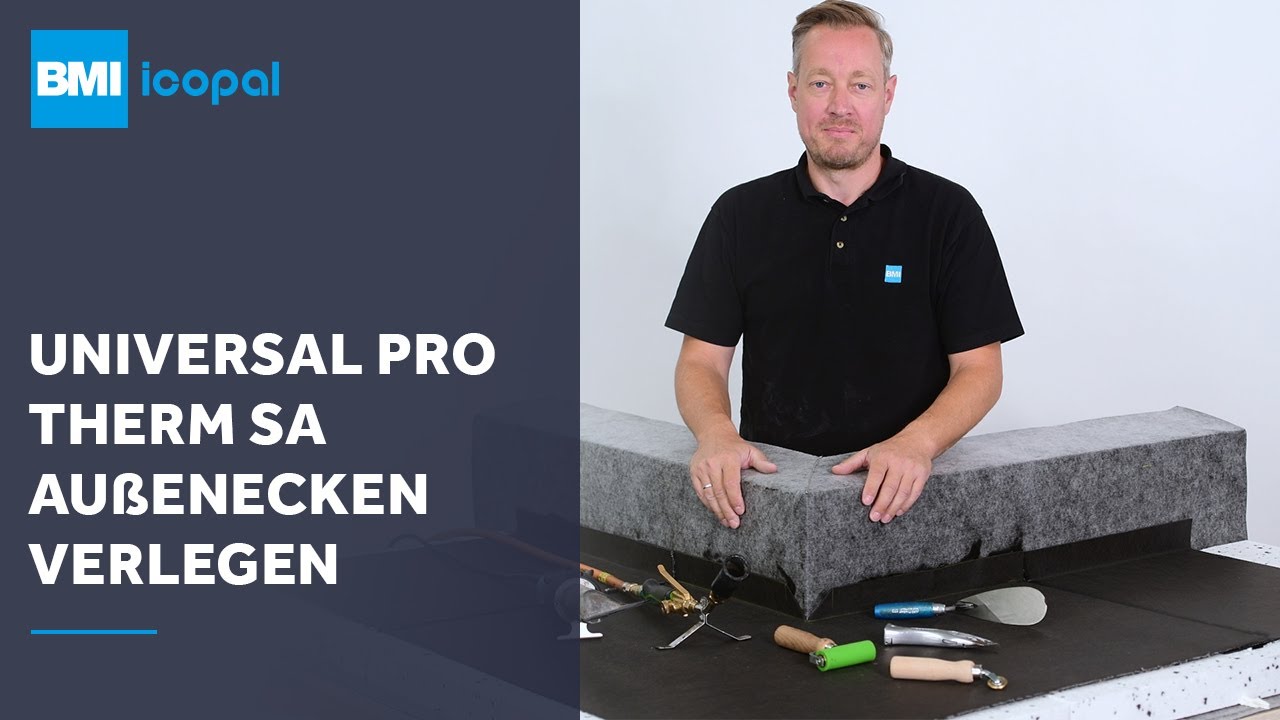 icopal Universal Pro Therm SA an Außenecken verlegen | BMI icopal