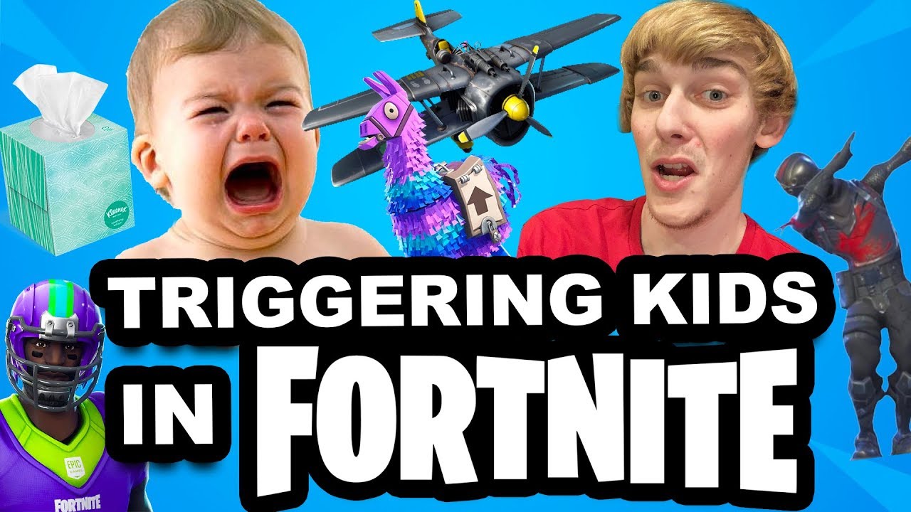 TRIGGERING A KID IN FORTNITE!
