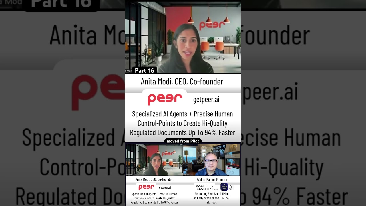 Part 16, Anita Modi, AI Startup CEO, GetPeer.ai