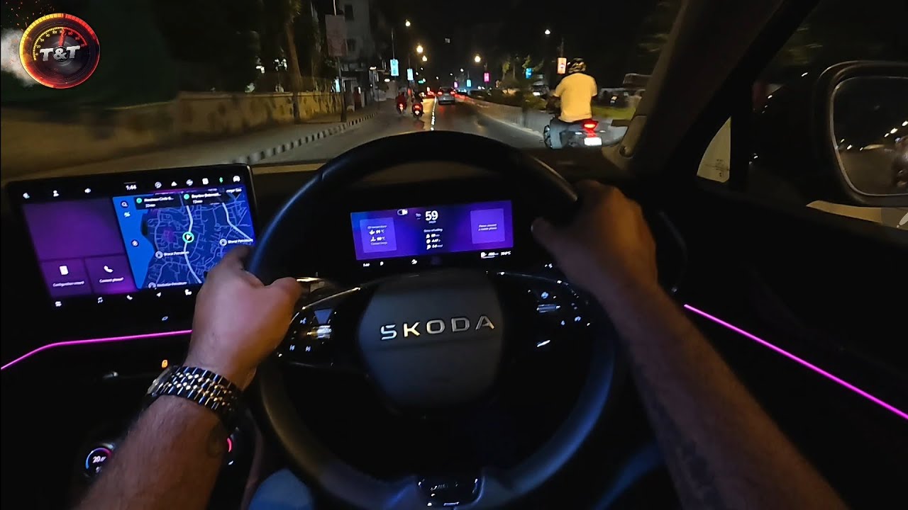Skoda Kodiaq 4X4 L&K POV Night Drive | 2025 Skoda Kodiaq L&K | Kodiaq ASMR #skoda #skodapov #suv