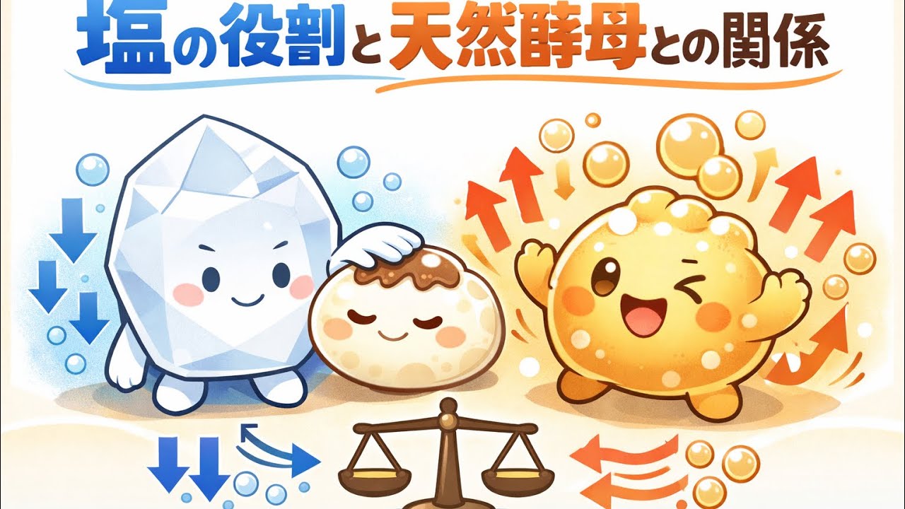塩の役割と天然酵母との関係　1月17日(土)