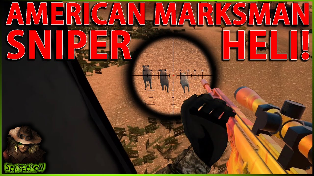 SUPPRESSED Helicopter Hog Hunt! American Marksman