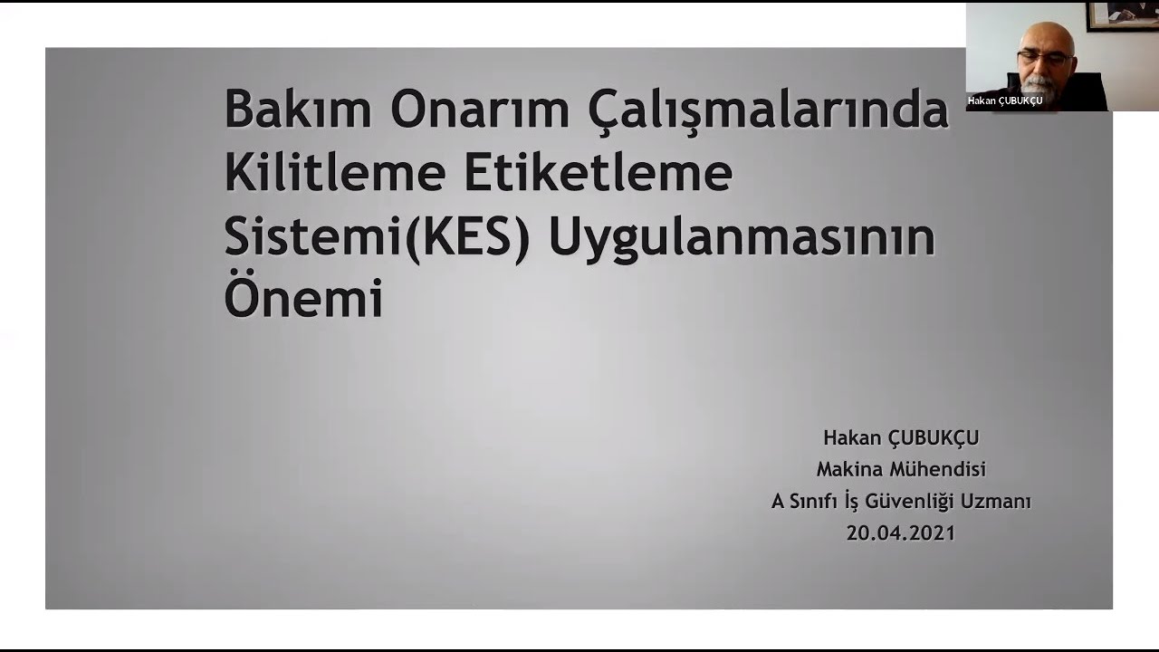 LOTO/EKED/KES - Sn. Hakan ÇUBUKÇU