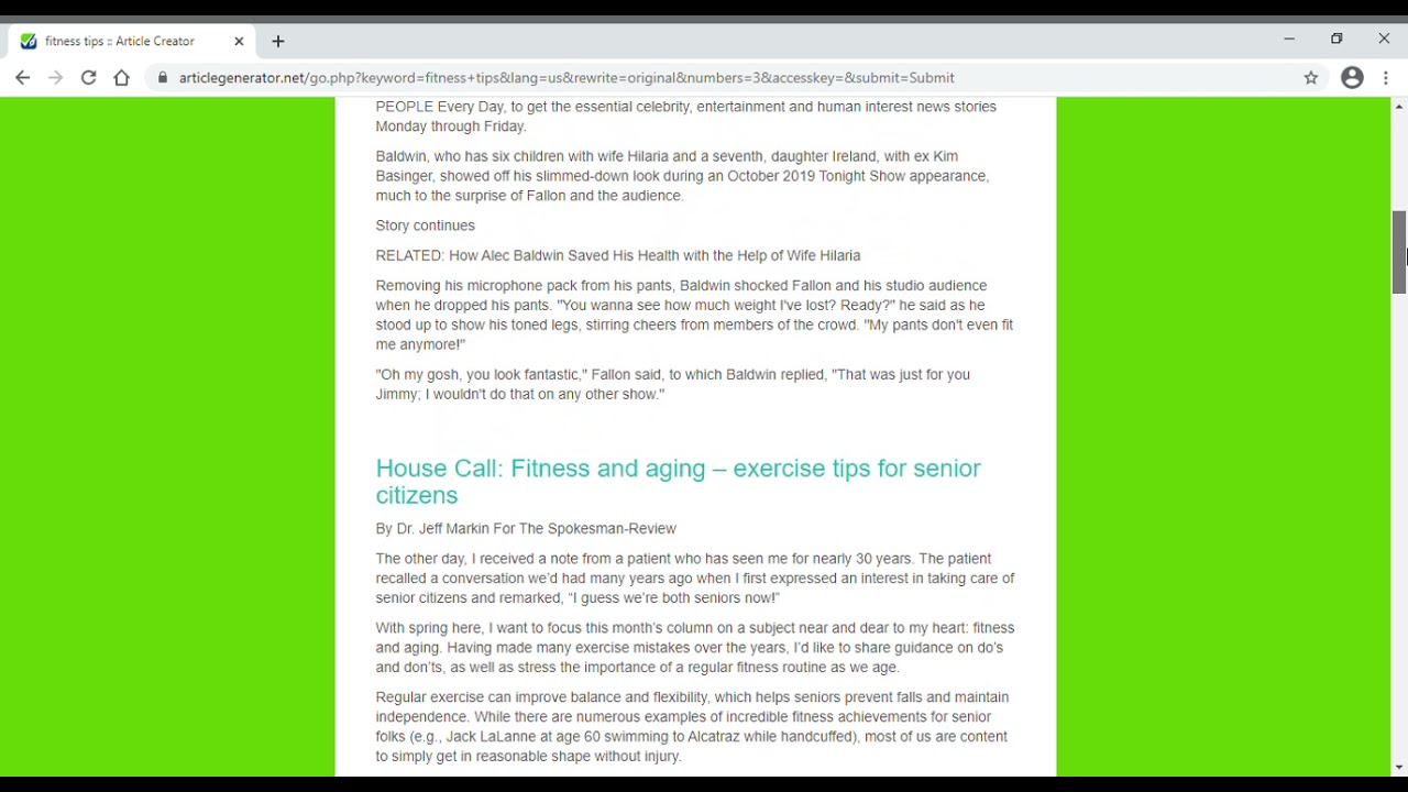 Free Article Generator Tool - articlegenerator.net