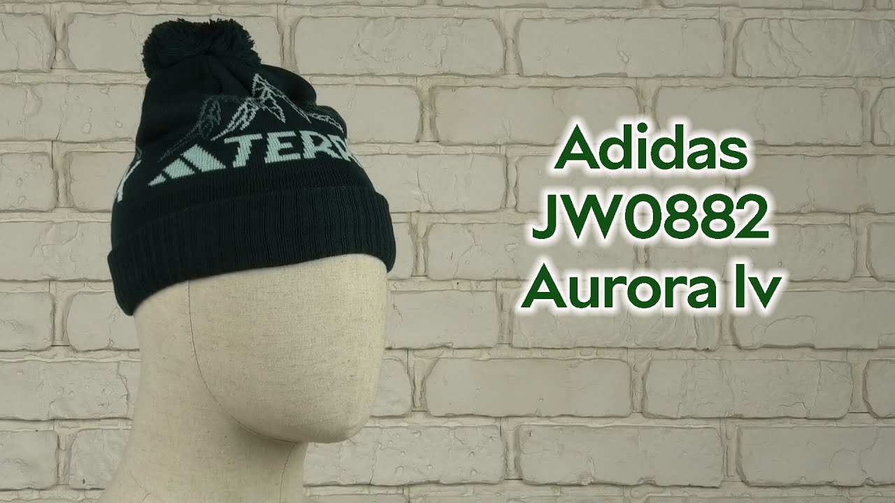 Розпаковка Adidas Terrex Xploric Pom Beanie JW0882 OSFW 56 Aurora Ivy