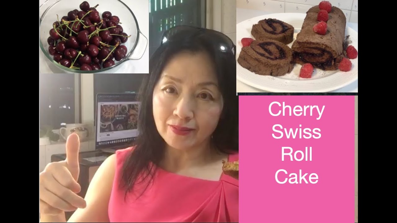Share An Easy Homemade Cherry Swiss Roll Cake recipe