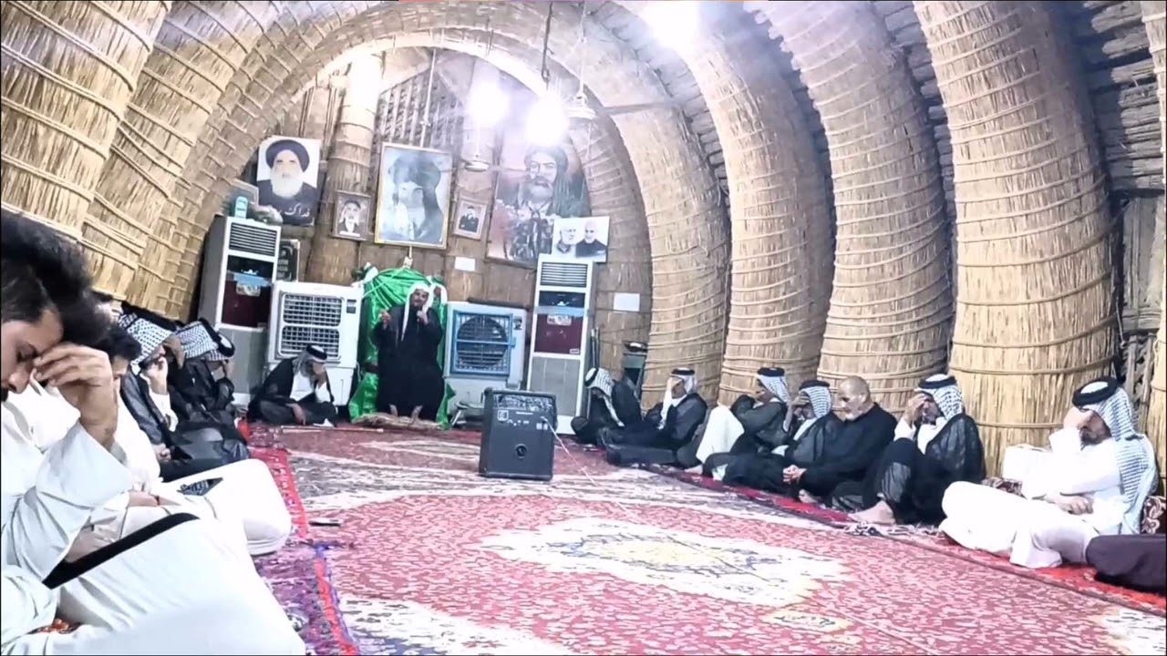 مجلس في ذكرى وفاة رسول الله محمد (ص) في مضيف سيد عبادي السيد إبراهيم البطاط مله حسن هادي الفهداوي