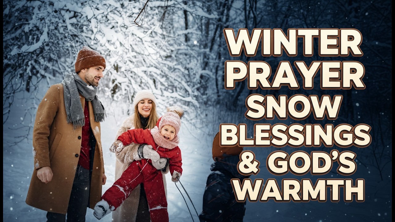 ❄️🙏 Winter Snow Prayer: God's Warm Blessings! ✨ #prayer #motivation