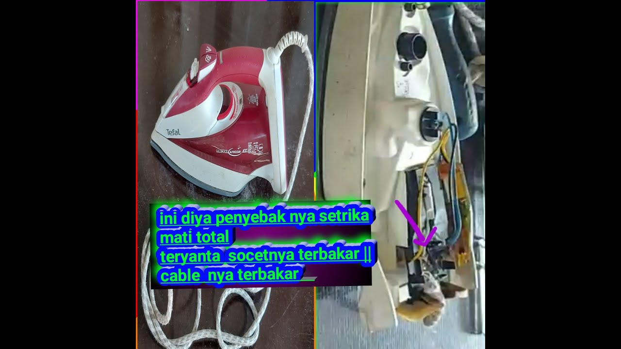 CARA MEPERBAIKI SETRIKA MERK TEFAL  || TUTORIAL CARA MEPERBAIKI SETRIKA MATI TOTAL