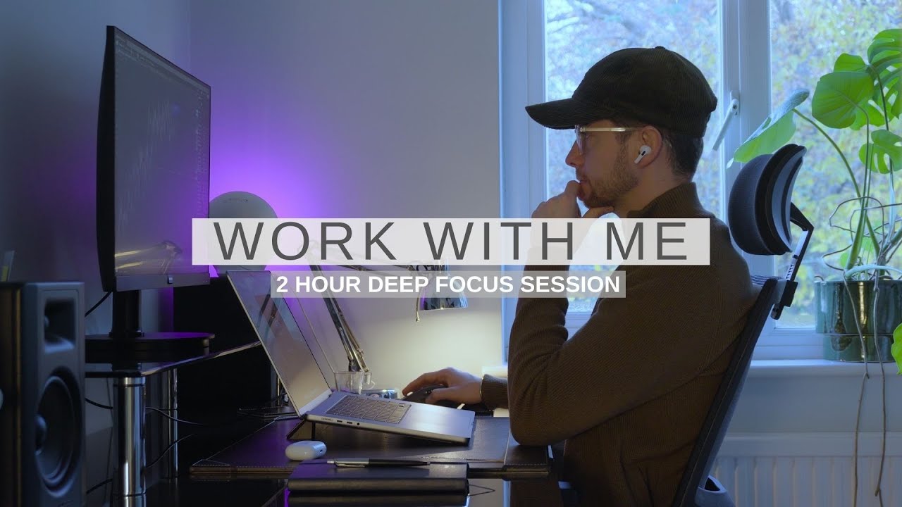 Work With Me | 2 Hour Deep Focus Session With Relaxing Lo-Fi Music | 50-10-50 Pomodoro