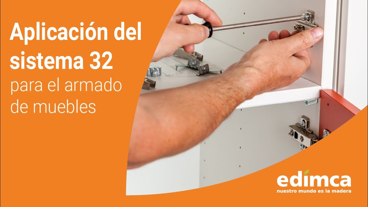 Aplicación del sistema 32 para el armado de muebles