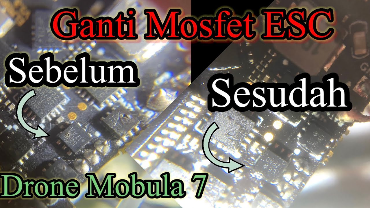 Service Drone mobula 7 Ganti Mosfet ESC