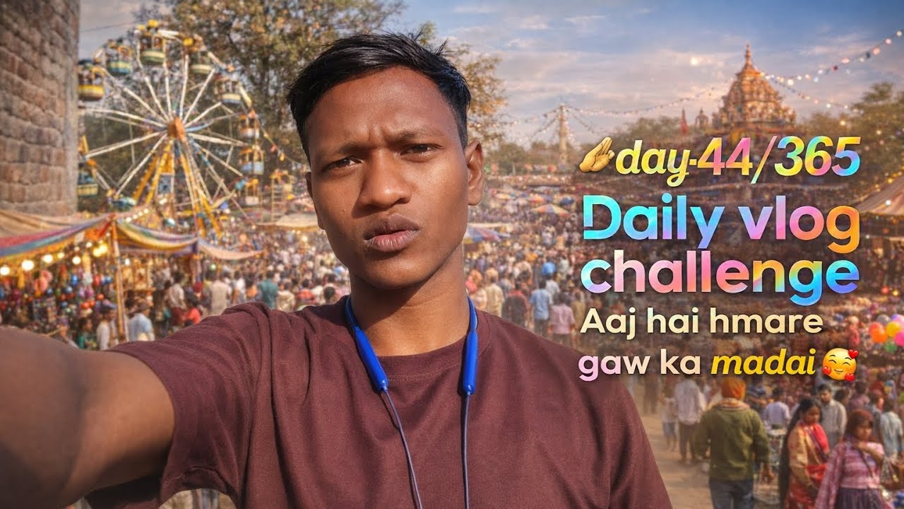 Day-44/365 🥰 || aaj hai hamare gaon ka mdai || @singpurmdai @dailyvlog