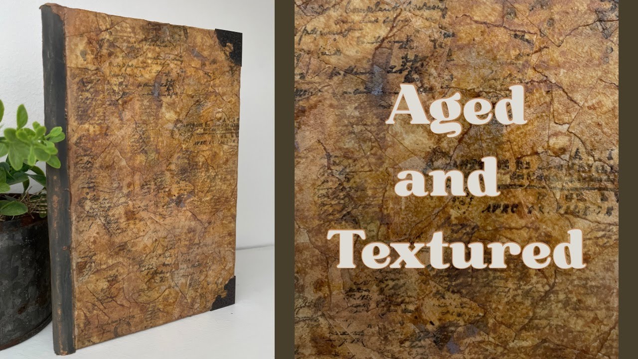 Turn an Old Book into a Vintage Style Cover (Texture Technique)