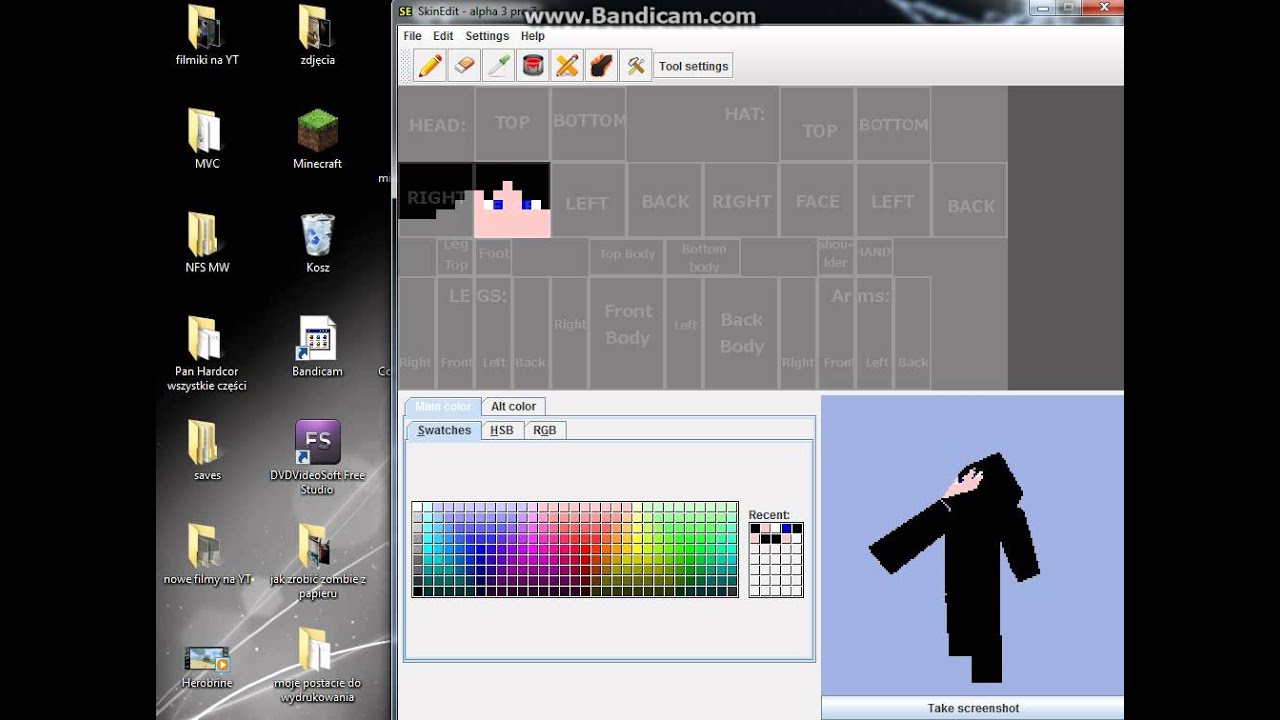 Robimy skina Lewandowskiego w minecraft cz. 1
