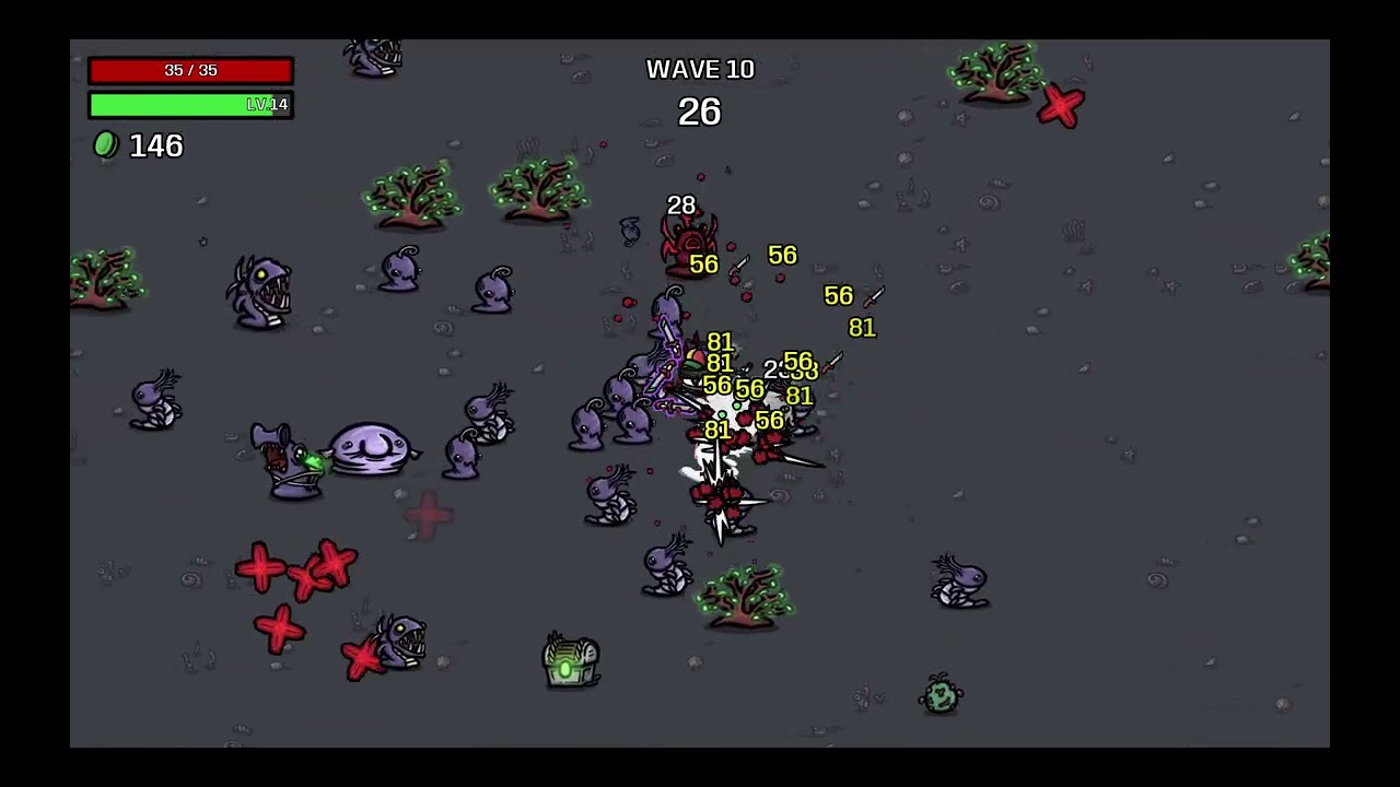 Cryptid: 2 Knife + 4 Thief Dagger | Brotato: The Abyss