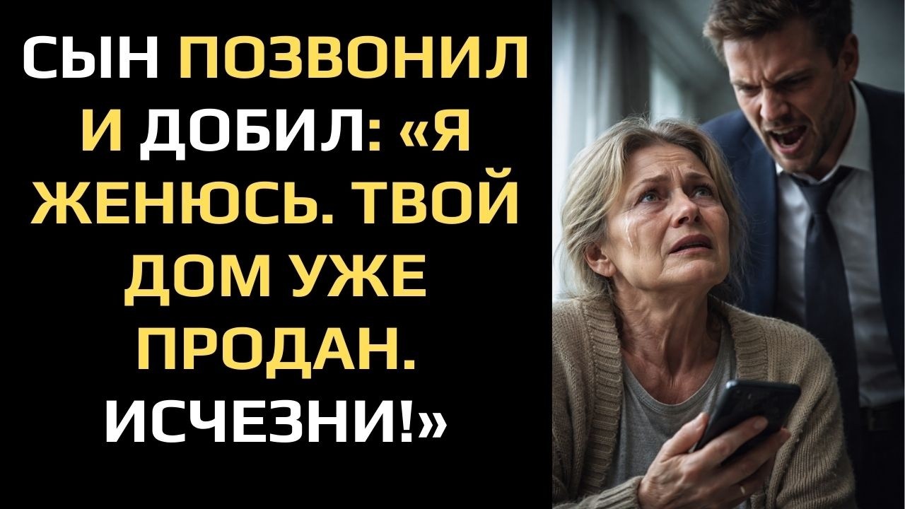 СЫН ПОЗВОНИЛ И ДОБИЛ: «Я ЖЕНЮСЬ. ТВОЙ ДОМ УЖЕ ПРОДАН. ИСЧЕЗНИ!»