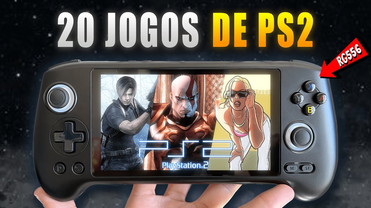 PS2 Portátil? Testei 20 Clássicos de PS2 no RG556 da Anbernic e ensino como TURBINAR esse console!