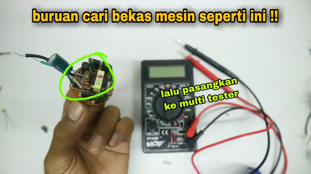 pasti semua baru tau !! cara buat tester otomatis dari bekas mesin lampu lhe auto vol