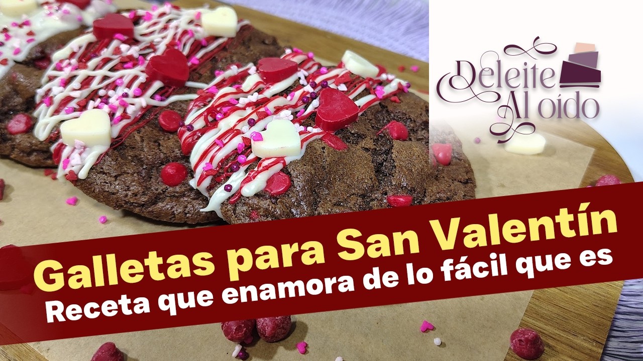 Galletas de chispas para San Valentín