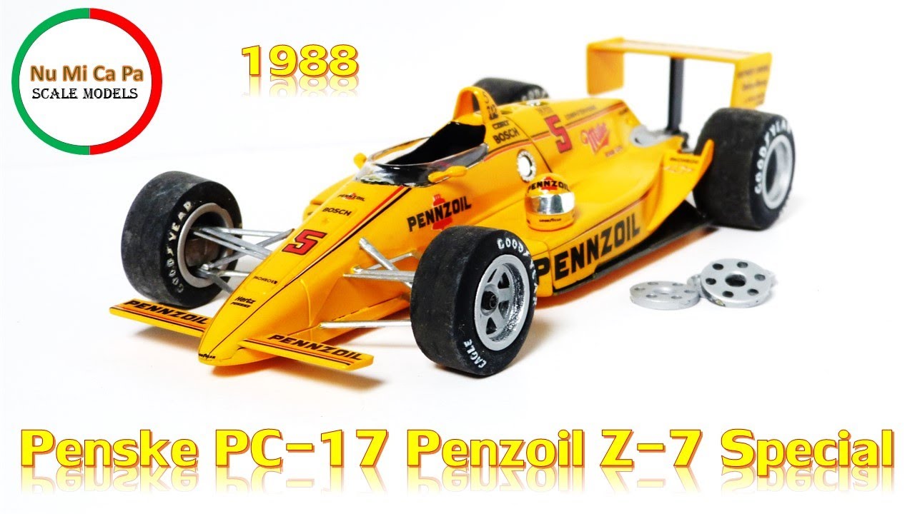 1988 Penske PC-17 Penzoil Z-7 Special, AMT - ERTL No. 6880 1/25 Scale Model Kit Build