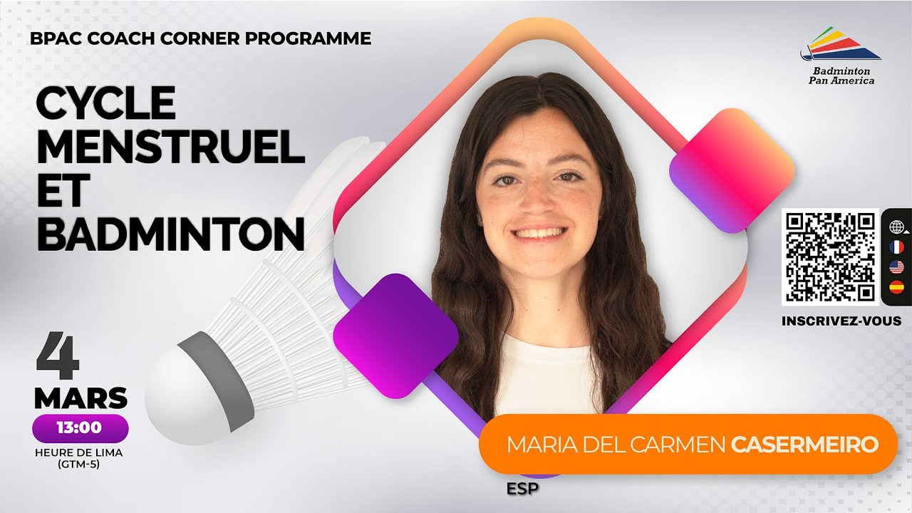Cycle menstruel et Badminton - Mari Carmen Caseirmiro, Espagne