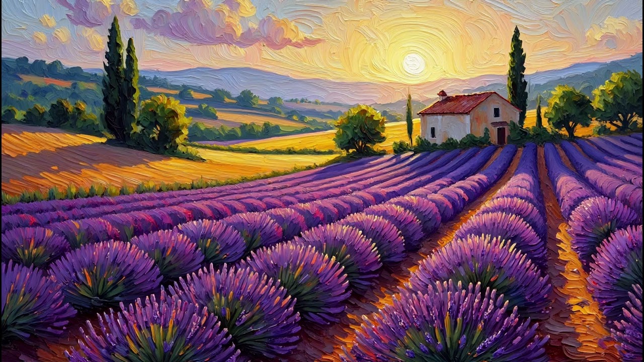 4K Frame TV Art | Provence Lavender Field | 1-Hour Ambient Screensaver