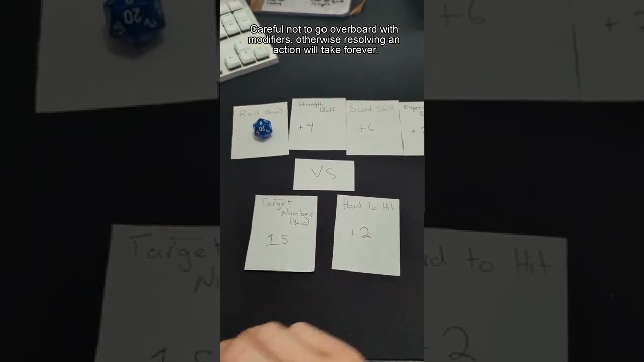 Improving Odds vs a Target Number [Dice Mechanics 4] #gamedesign #gamedev #boardgames #ttrpg