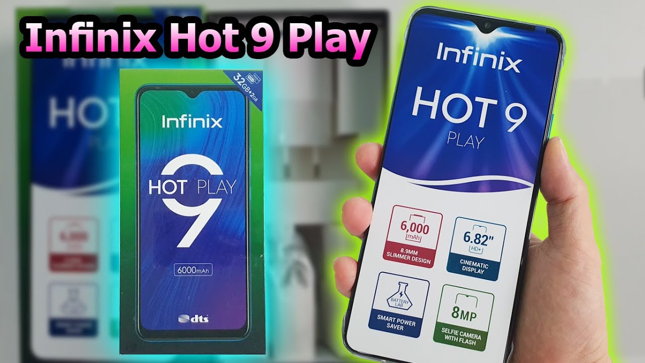 Infinix Hot 9 Play (ราคาเปิดตัว 3,290 บาท) รีวิว แกะกล่องเครื่องศูนย์ไทย เครื่องวางจำหน่ายจริง