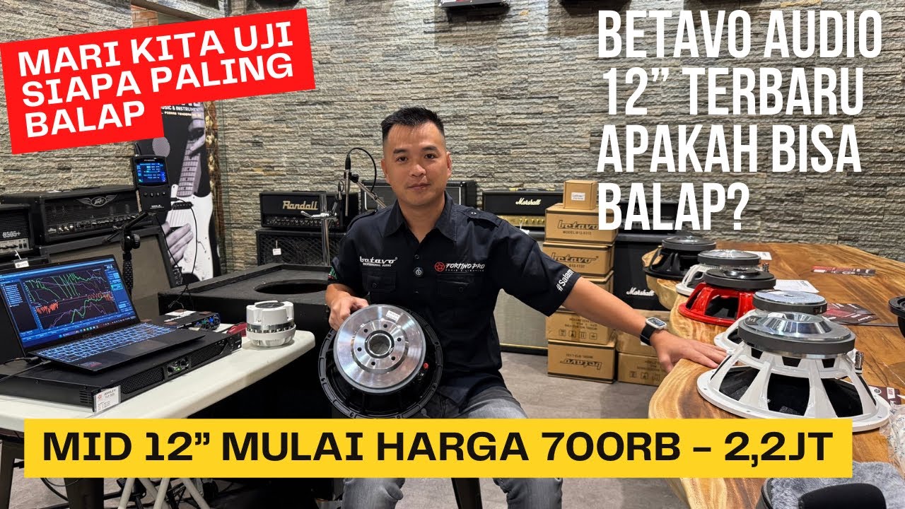 TES PALING BALAP - UJI RESPON - SPL METER BETAVO AUDIO 12 INCH TERBARU 2025