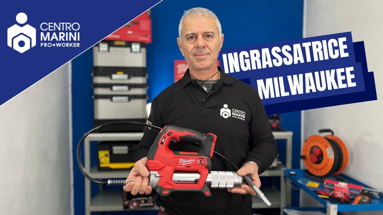 Come ingrassare i macchinari - ingrassatrice Milwaukee M18 GG