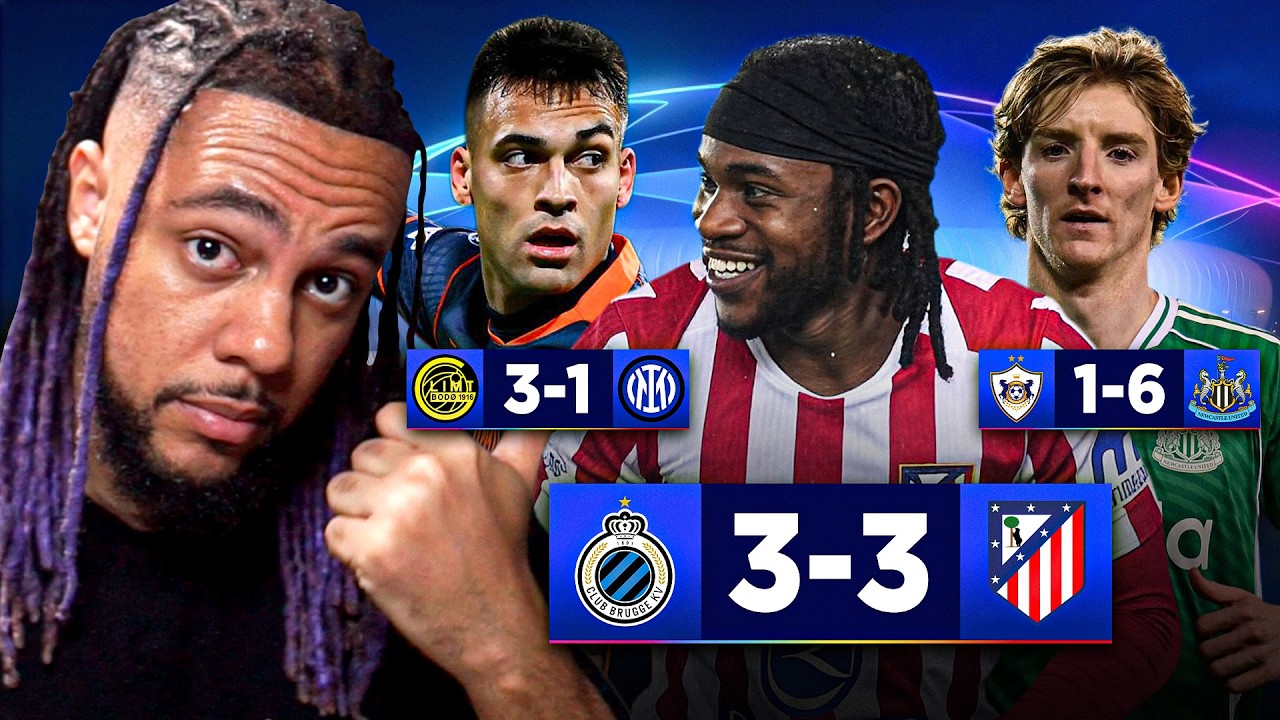 SHOCKING UCL RESULTS AGAIN + ARSENAL COLLAPSE VS WOLVES!