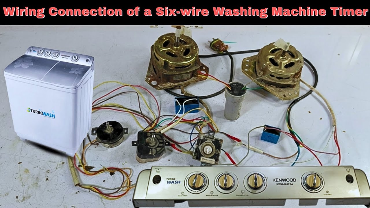 washing machine Six Wire timer wiring connection