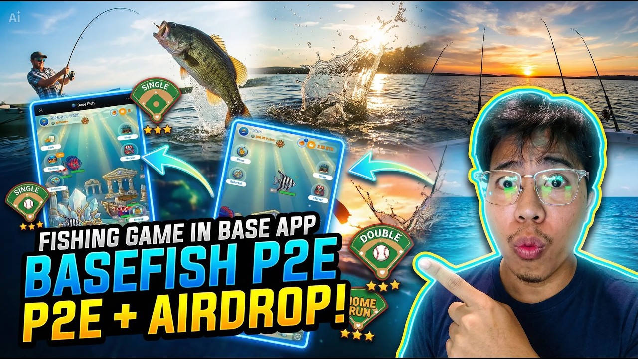 BaseFish App GameFAI – New P2E GAME + AIRDROP in Base App This 2026 | Earn More Points For Phase 2!