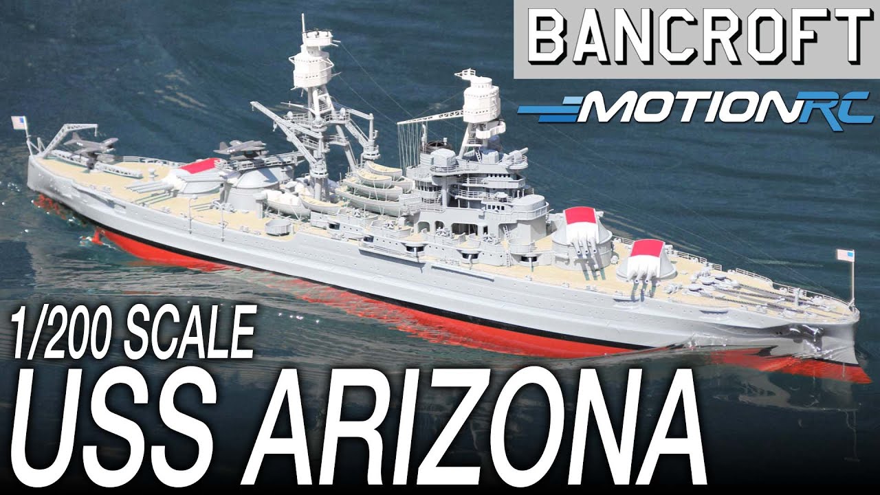 Bancroft USS Arizona 1/200 Scale 930mm (36.2") RC Battleship | Motion RC
