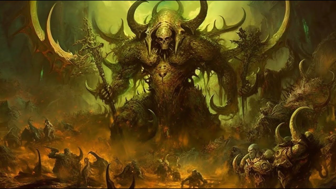 Chaos God Nurgle | Midjourney AI Art | Warhammer 40K