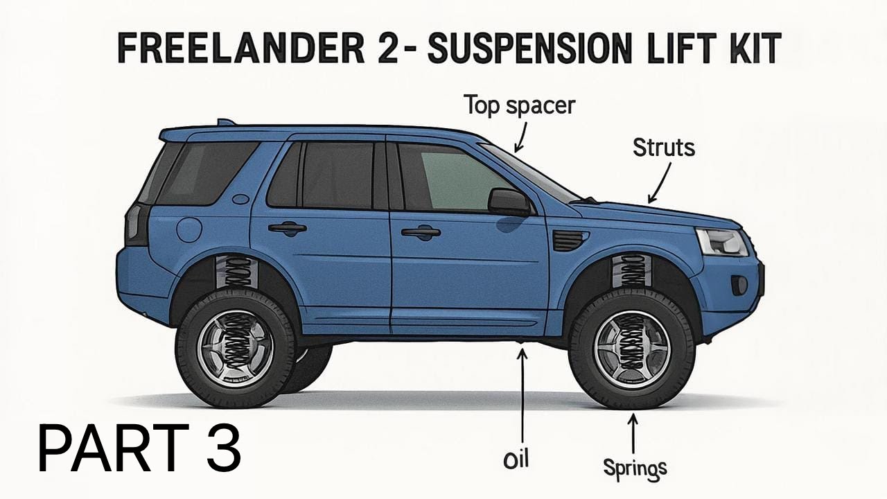Land Rover Freelander 2 / LR2 Suspension Lift Part 3  - Removing Rear Strut & Fitting Spacer