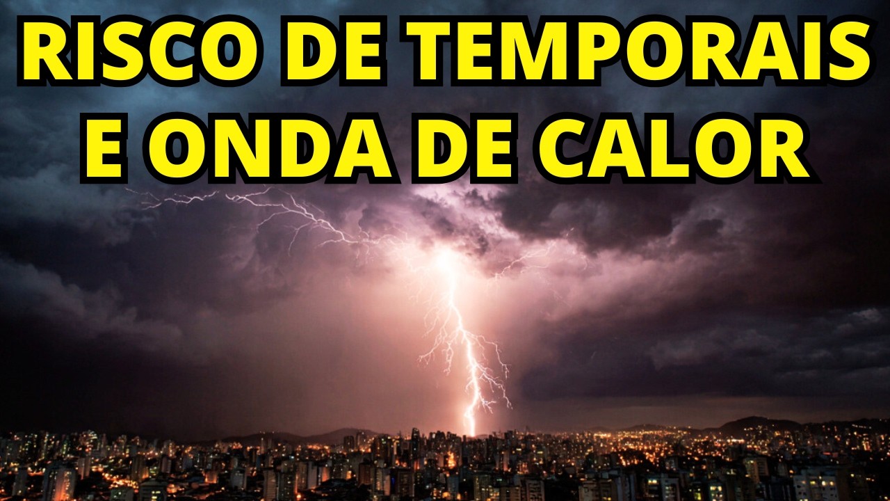 🚨ATENÇÃO: CALOR E RISCO DE TEMPORAIS NO SUL E SEGUE A CHUVA NO SUDESTE