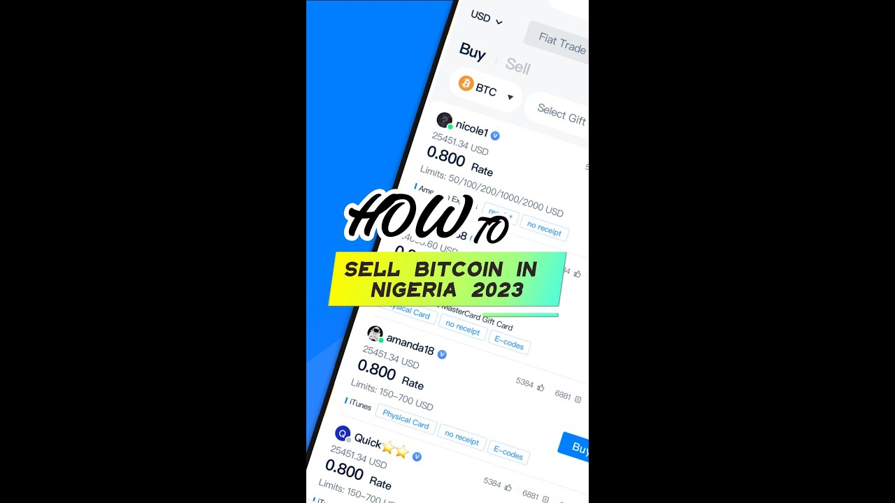 How to Sell Bitcoin in Nigeria 2023 | CoinCola P2P