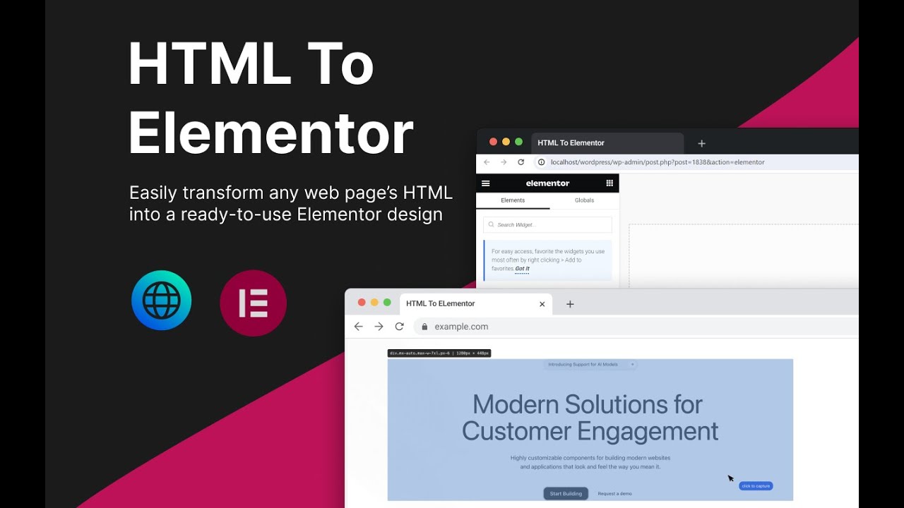 Clone any Website to Elementor