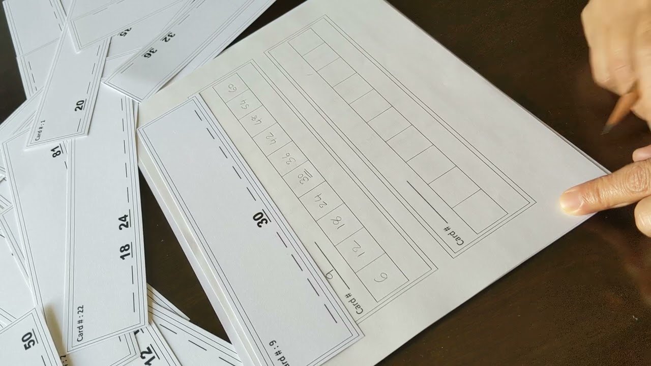 GRADE 3 & UP MATH : Activity to gain speed and accuracy in times tables