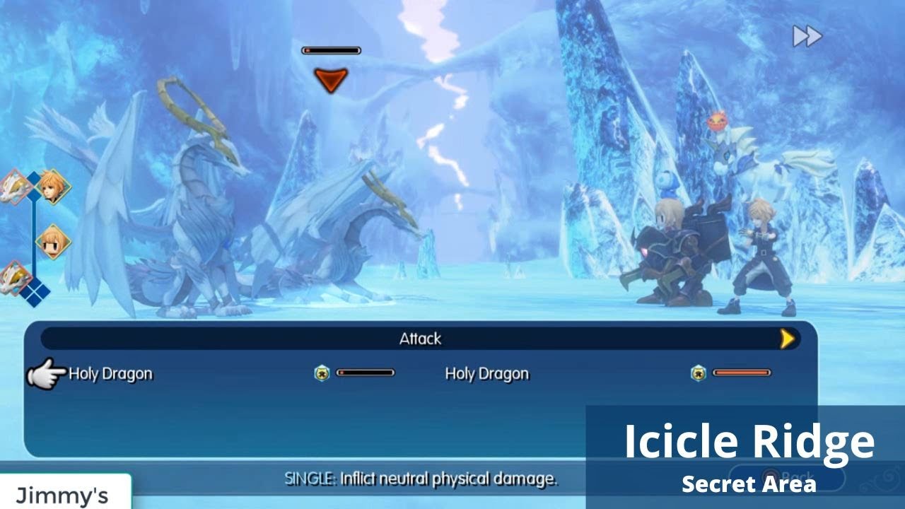 World of Final Fantasy - Icicle Ridge Secret Area
