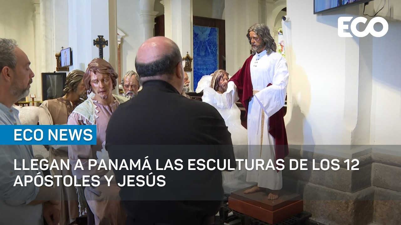 Llegan a Panamá las esculturas de los 12 apóstoles y Jesús | #EcoNews