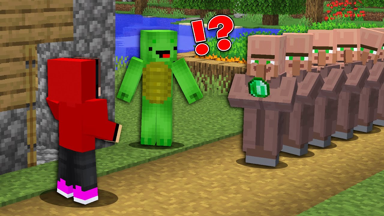 Why Are Villagers Helping JJ and Mikey ?! (Maizen)
