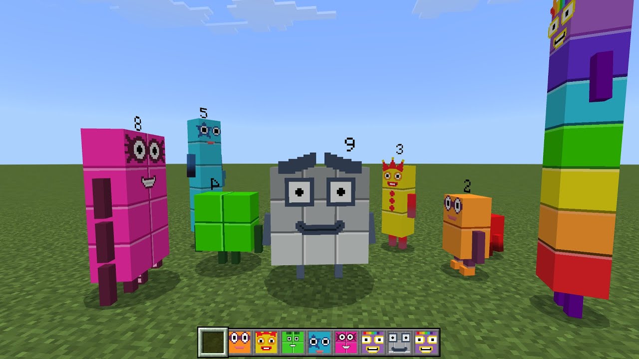 Numberblocks Morphs MOD in Minecraft PE