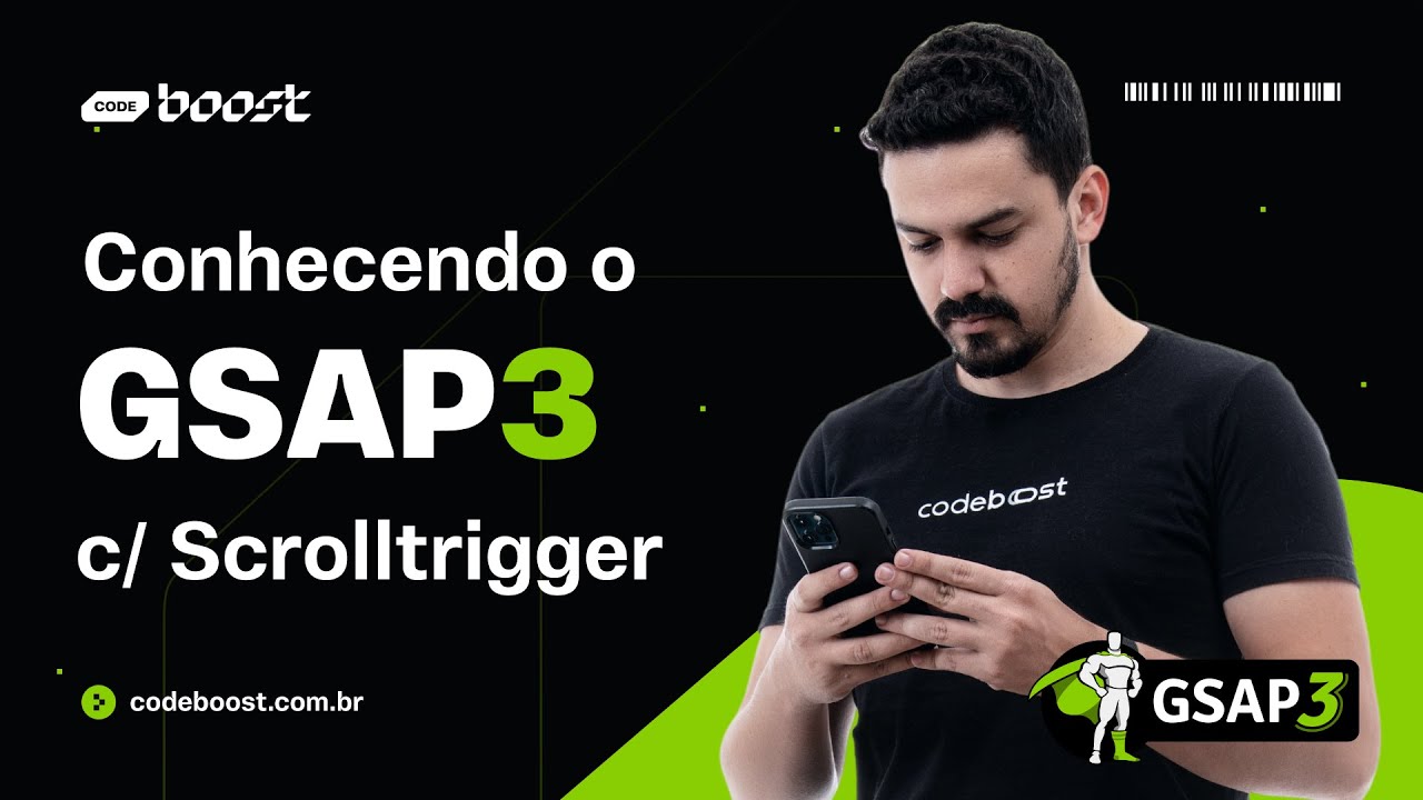 ANIMAÇÕES? Conheça o GSAP c/ ScrollTrigger! Uma lib JAVASCRIPT para animações no FRONT-END!